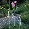 Solar LED Flower Stake Lights, 6-Pack Pink Chrysanthemum Lights for Outdoor Landscaping